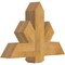 Ekena Millwork Kennewick Rough Sawn Timber Gable Bracket, Western Red Cedar, 36"W x 24"H x 6"D x 6"F, 16/12 Pitch GBW036X24X0606KEN00RWR - alternate 3